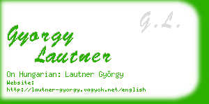 gyorgy lautner business card