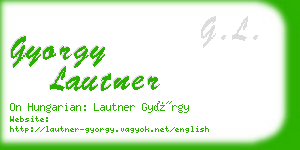 gyorgy lautner business card